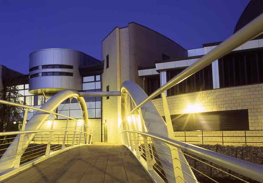 view of Borthwick from Alcuin Bridge